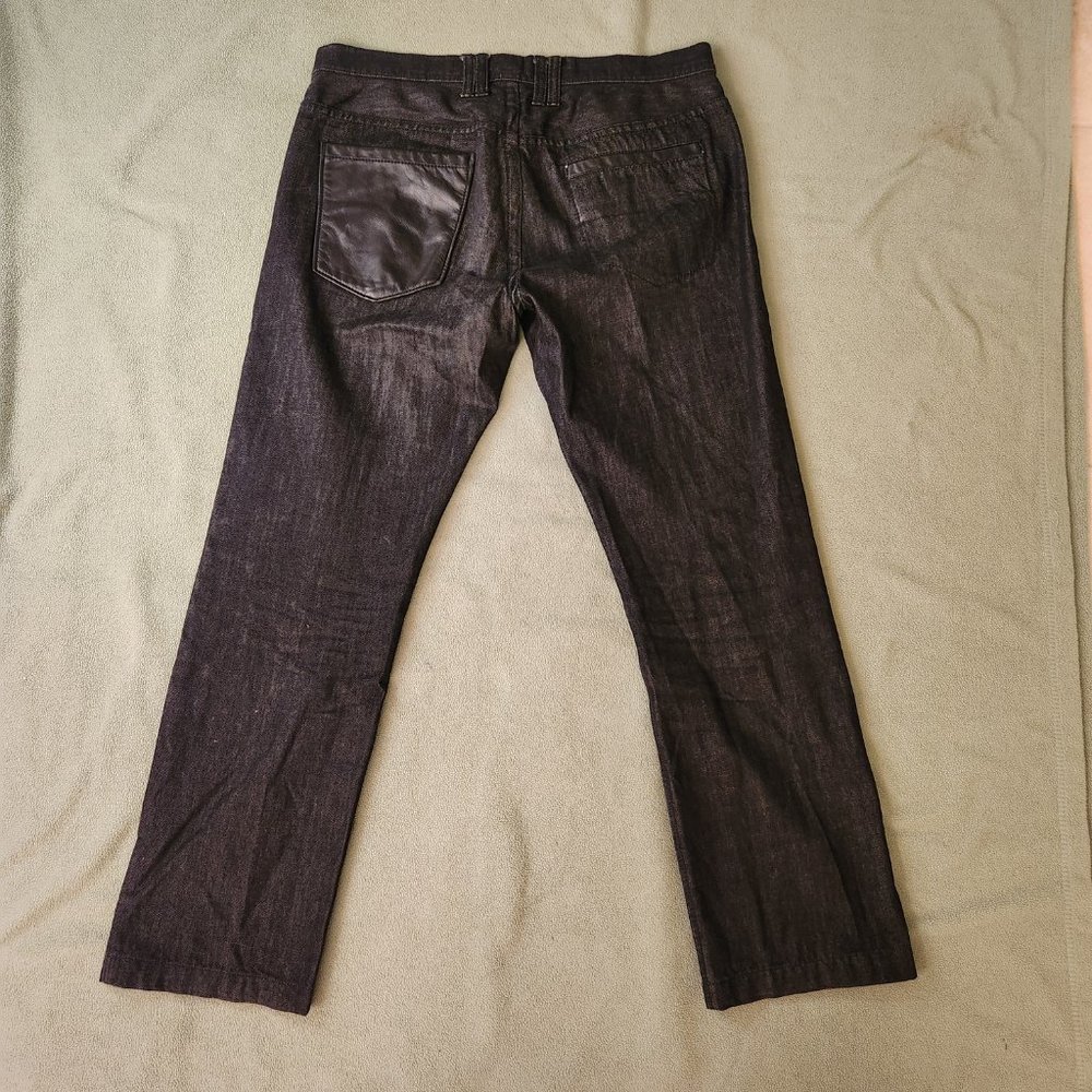 Armani Exchange Leather Pocket Jeans